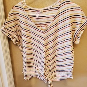 Waffle knit shirt